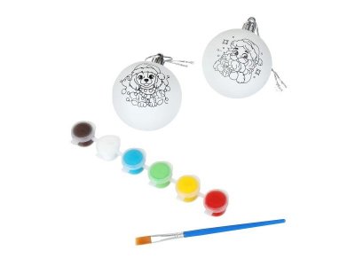 Набор для росписи ёлочной игрушки MultiArt, 2 шара 1-00474270_3