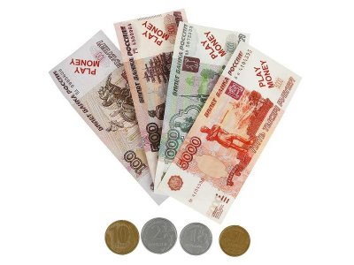 Деньги игровые для касс с лотком, блист.21*28*3,5см ИГРАЕМ ВМЕСТЕ в кор.2*72шт 1-00475197_2