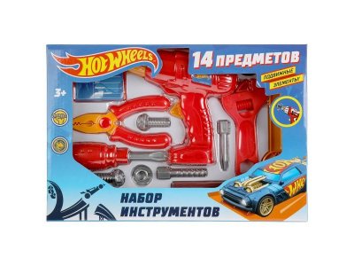 Набор инструментов, ХОТ ВИЛС в кор, 31,5*21,5*5,5см ИГРАЕМ ВМЕСТЕ в кор.2*36шт красный 100475198