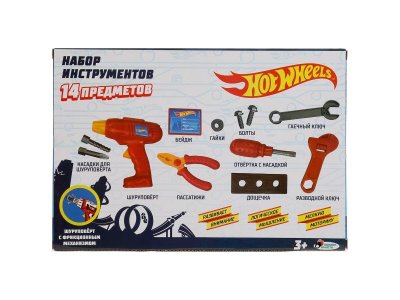 Набор инструментов, ХОТ ВИЛС в кор, 31,5*21,5*5,5см ИГРАЕМ ВМЕСТЕ в кор.2*36шт 1-00475198_6