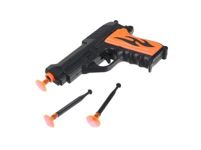 Набор оружия ВОЕННЫЙ пистолет с присосками, блист.19*28,5*3см ИГРАЕМ ВМЕСТЕ в кор.2*120шт 1-00475204_4
