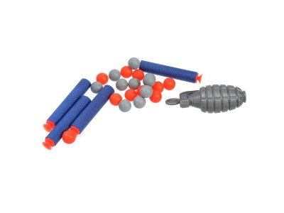 Набор оружия ВОЕННЫЙ автомат мягкие пули, шарики, блист.20,5*58*4см ИГРАЕМ ВМЕСТЕ в кор.2*30шт 1-00475205_4