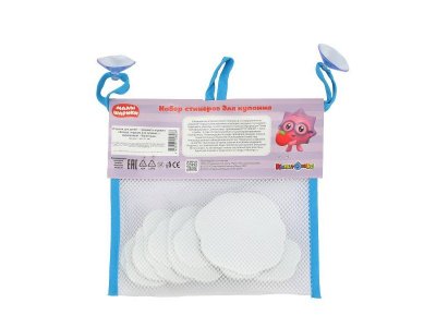 Игрушка пластизоль для ванны Малышарики набор стикеров EVA 10 шт, сетка КАПИТОШКА в кор.50наб 1-00475218_6