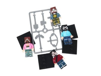 Конструктор фигурки minecraft movie -4 шт. Город мастеров в кор.2*120шт 1-00475223_2