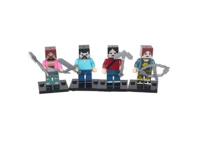 Конструктор фигурки minecraft movie -4 шт. Город мастеров в кор.2*120шт 1-00475223_3