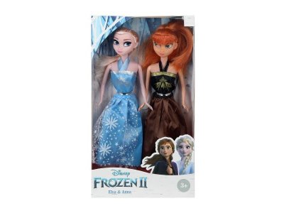 Куклы Эльза и Анна 29 см, коробка с окошком No name в кор.2*48наб голубой 100475225