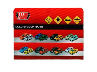 Машина металл свет-звук ВНЕДОРОЖНИК 12 см, дв. багаж., инерц., кор. Технопарк в кор.2*120шт 1-00475236_6