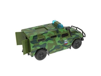 Машина пластик свет-звук АМН ВПК-233114 ВОЕННЫЙ 21 см, двери, инерц, кор. Технопарк в кор.2*18шт 1-00475240_4