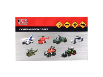 Машина пластик свет-звук УАЗ ПАТРИОТ 21см, отк.дв., багаж., инерц., кор. Технопарк в кор.36шт 1-00475241_8