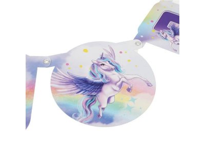 Праздничная гирлянда 210 см, с днем рождения Товары для праздника в кор.12*24шт 1-00475247_7