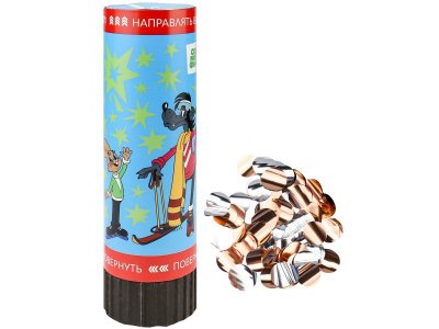 Хлопушка пружинная Milend Волк и Заяц Ну-Погоди! фольг. конф., 15 см 1-00474265_3