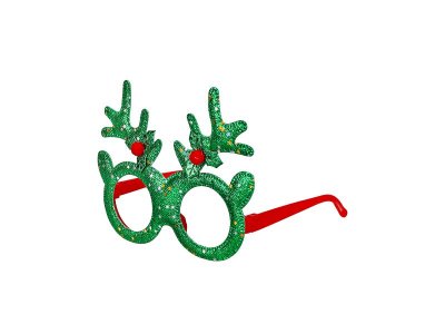 Очки карнавальные Milend Зеленые рожки, 14*12 см 1-00474268_2