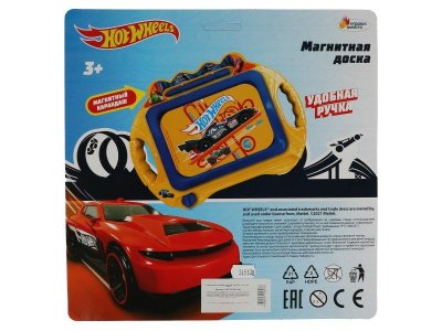 Доска для рисования ХОТ ВИЛС магнитная, 20*15см, ч/б поле ИГРАЕМ ВМЕСТЕ в кор.2*96шт 1-00475201_5