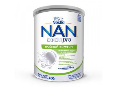 Смесь Nestle NAN молочная сухая Тройной комфорт, 400 г 100484041
