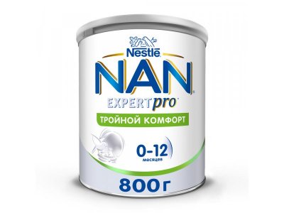 Смесь Nestle NAN молочная сухая Тройной комфорт, 800 г 1-00484042_12