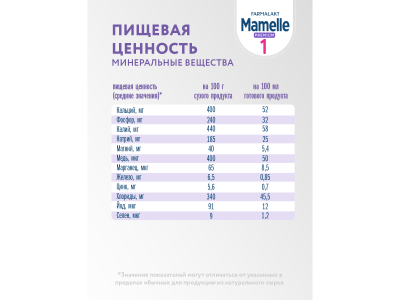 Сухая молочная смесь Mamelle Premium 1,  0-6 мес., 300гр 1-00480513_5