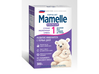 Сухая молочная смесь Mamelle Premium 1,  0-6 мес., 300гр 100480513