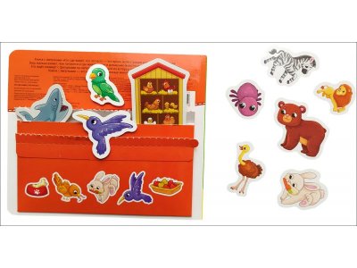 Книга Росмэн с липучками Кто где живет, кто что ест 1-00469480_2