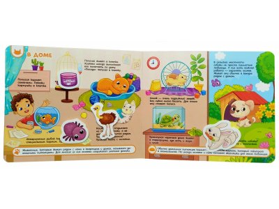 Книга Росмэн с липучками Кто где живет, кто что ест 1-00469480_4