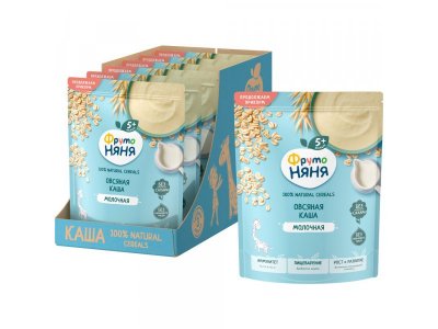 Каша молочная ФрутоНяня овсяная, 190г 1-00484968_3