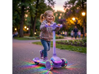 Самокат Rocket 3-х колесный с подсветкой колес 1-00483556_2