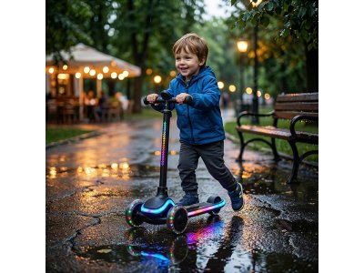 Самокат Rocket 3-х колесный с подсветкой колес 1-00483557_2