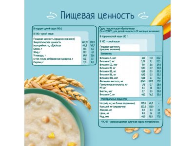 УЦЕНКА Каша ФрутоНяня молочная мультизлак. со сливочно-ван. печеньем и кус. манго 200 г*6 шт. 1-00459122_8