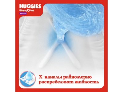 Подгузники-трусики Huggies Dry eXpert 5, 12-17 кг, 15шт. 1-00485118_7