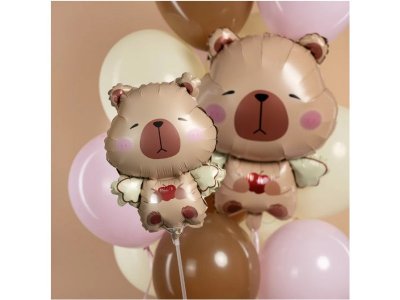 Шар с клапаном 15'' Капибара с крылышками, 38см 1-00485082_3