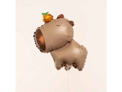 Шар с клапаном 15'' Капибара с мандаринкой, 38см 1-00485089_3