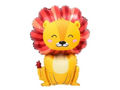 Шар с клапаном 17'' Лев, 43см 100485090