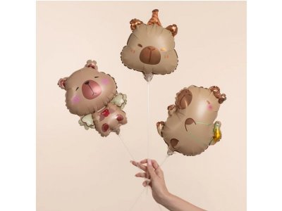 Шар с клапаном 15'' Капибара с черепашкой, 38см 1-00485094_2