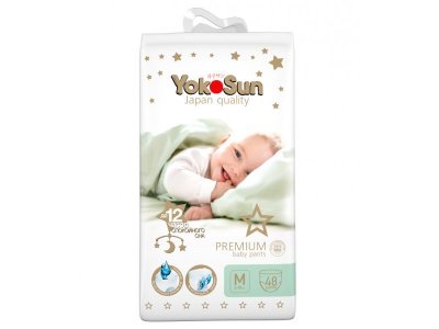 Подгузники-трусики YokoSun Premium M 6-10 кг, 48 шт 1-00485727_4