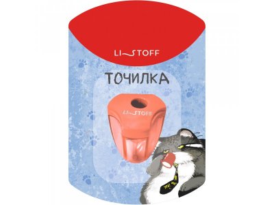 Точилка для карандашей Listoff ручная с контейнером, цв.пласт, 1 отвр. голубой 100485500