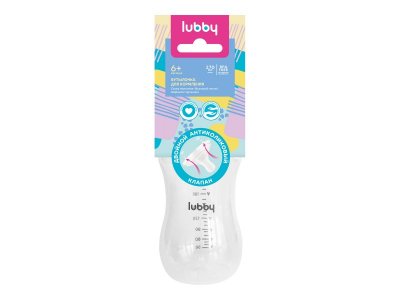 Бутылочка  Lubby Бионика с соск. мол., шир. горл., от 6  мес., 270мл 1-00485747_2