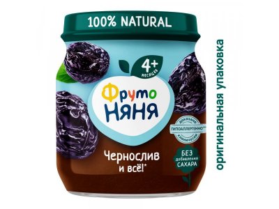 Пюре Фрутоняня Чернослив, 100г 6шт. 1-00485758_4