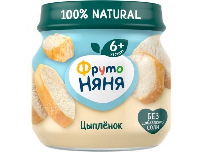 Пюре ФрутоНяня Цыпленок, 80г 6шт. 1-00485763_3
