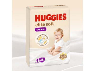 Подгузники-трусики Huggies Elite Soft 4 (9-14 кг), 38 шт. 1-00375845_18