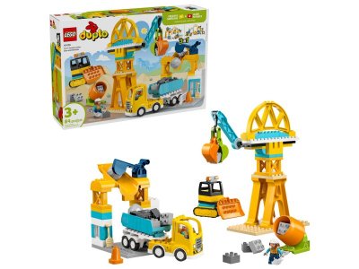 Конструктор Lego Duplo Стройплощадка и транспортные средства 3в1, 84дет., 10476 разноцветный 100485859