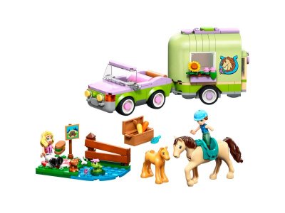 Конструктор Lego Friends Лошадь и жеребенок с прицепом для лошадей, 279дет., 42695 1-00485861_4