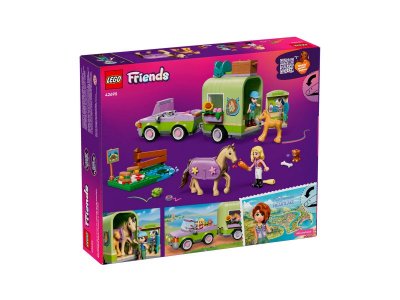 Конструктор Lego Friends Лошадь и жеребенок с прицепом для лошадей, 279дет., 42695 1-00485861_5
