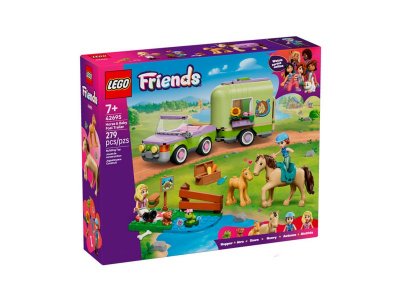 Конструктор Lego Friends Лошадь и жеребенок с прицепом для лошадей, 279дет., 42695 1-00485861_6