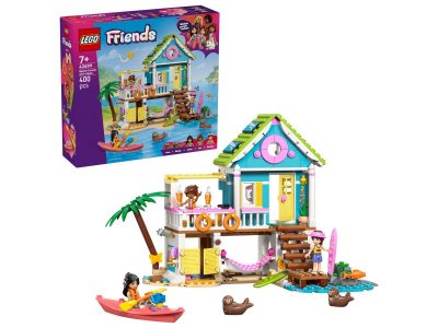 Конструктор Lego Friends Пляжный домик с тюленями, 400дет., 42699 разноцветный 100485862