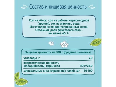 Вода Фрутоняня с соком Малина, 200мл 1-00485904_5
