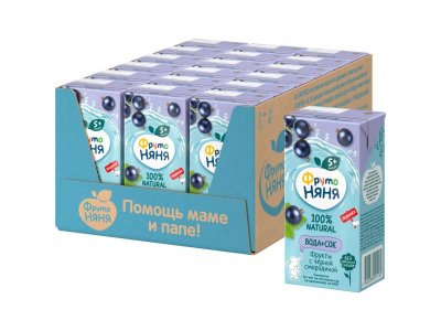 Вода Фрутоняня с соком Черная смородина, 200мл 1-00485905_4
