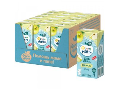 Вода Фрутоняня с соком Яблоко, 200мл 1-00485906_4