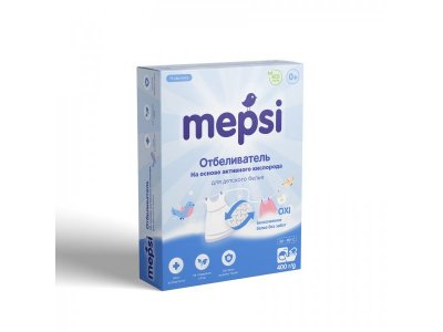 Отбеливатель Mepsi гипоаллергенный для детского белья 400 г 100229657