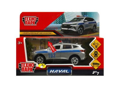 Машина Технопарк Haval f7 Полиция, металл, 12см разноцветный 100485966
