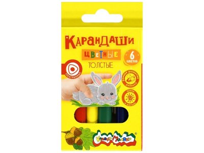 Карандаши цветные Каляка-Маляка, 6 цветов в ассорт. 100485978