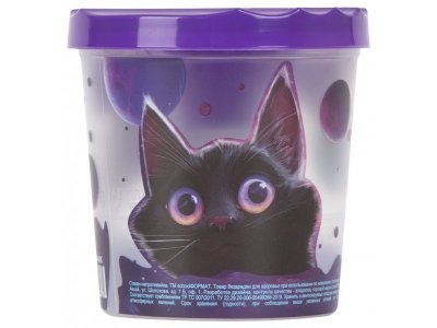 Стакан-непроливайка Schoolformat Игривый Космокотик, 250мл в ассорт. 100485996